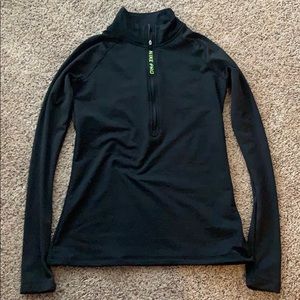 Black thermal Nike pro half zip